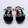 Harleys In Hawai -  Studded Black Partywear Slippers