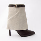 Cuff Couture - Coffee Fold Over Ankle Boots
