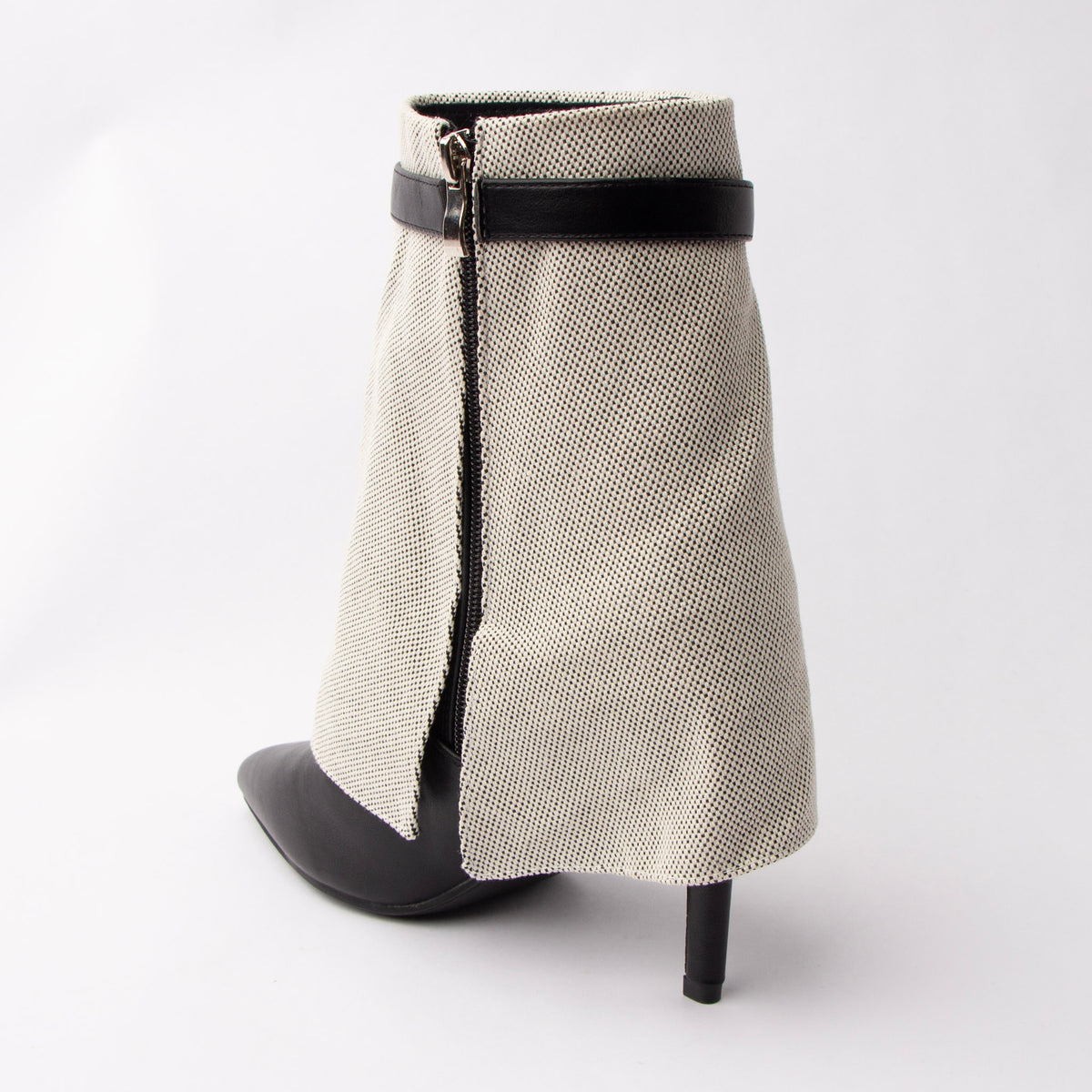Cuff Couture - Black Fold Over Ankle Boots - view 3