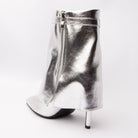 Molten Muse - Silver Metallic Ankle Boots - view 3