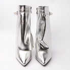 Molten Muse - Silver Metallic Ankle Boots - view 5