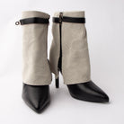Cuff Couture - Black Fold Over Ankle Boots - view 4