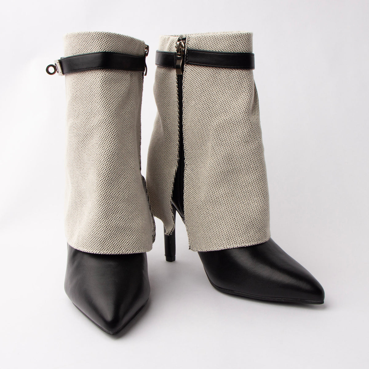 Cuff Couture - Black Fold Over Ankle Boots - view 4