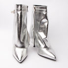 Molten Muse - Silver Metallic Ankle Boots - view 4