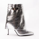 Molten Muse - Silver Metallic Ankle Boots