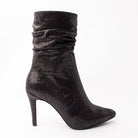 Cobra Charm - Black Snakeskin Boots