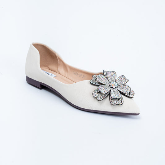 No Flowers Given! - White Partywear Bellies