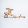 Chic Just Got Real - Gold Block Heel Sandals