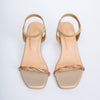 Chic Just Got Real - Gold Block Heel Sandals