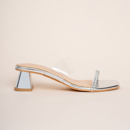 It’s A Pawrry! - Silver Partywear Heels