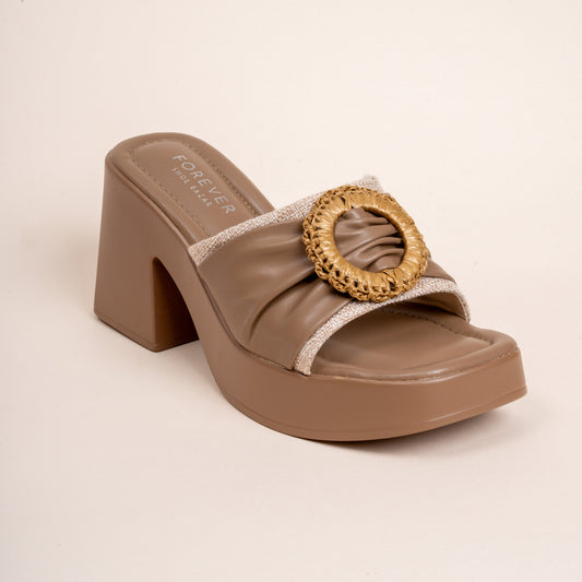 High Standards - Brown Block Heels