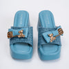 Awesome Bowsome - Blue Everyday Block Heels