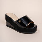 Never Late For Coffee - Black Everyday Wedges - view 2