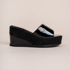Never Late For Coffee - Black Everyday Wedges