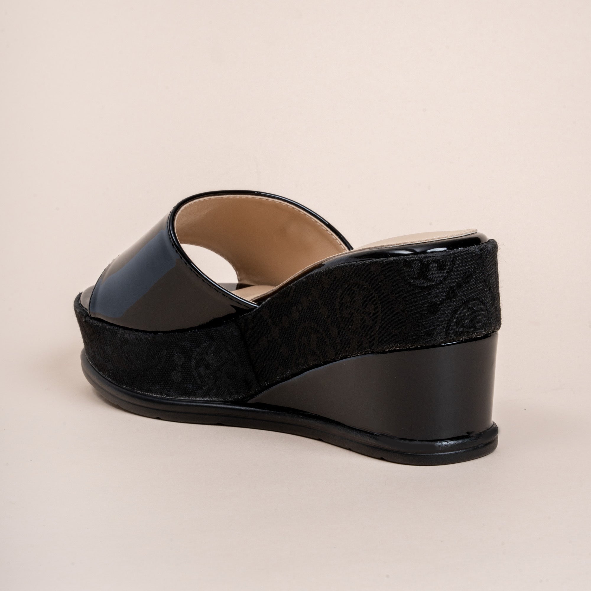 Never Late For Coffee - Black Everyday Wedges - view 6