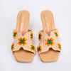 Crochet Kicks - Beige Pencil Heels
