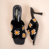 Crochet Kicks - Black Pencil Heels