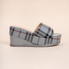Flannel Fantasy - Grey Casual Wedges