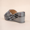 Flannel Fantasy - Grey Casual Wedges