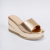 Shimmering Star - Gold Partywear Wedges
