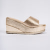 Shimmering Star - Gold Partywear Wedges