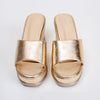 Shimmering Star - Gold Partywear Wedges