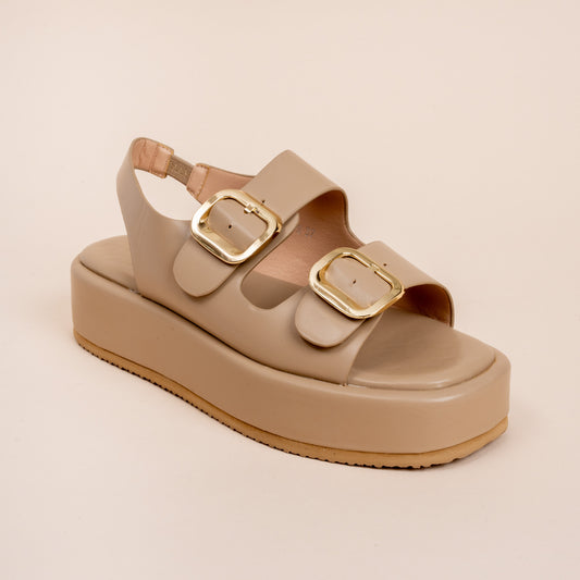 #OOTD - Beige Everyday Platform Sandals