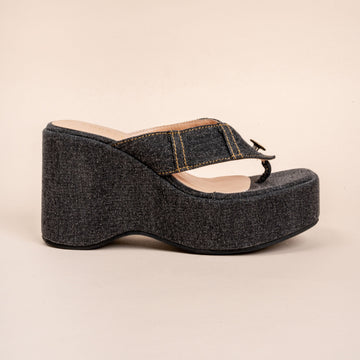 Simply Denim - Black Everyday Wedges