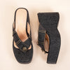 Simply Denim - Black Everyday Wedges
