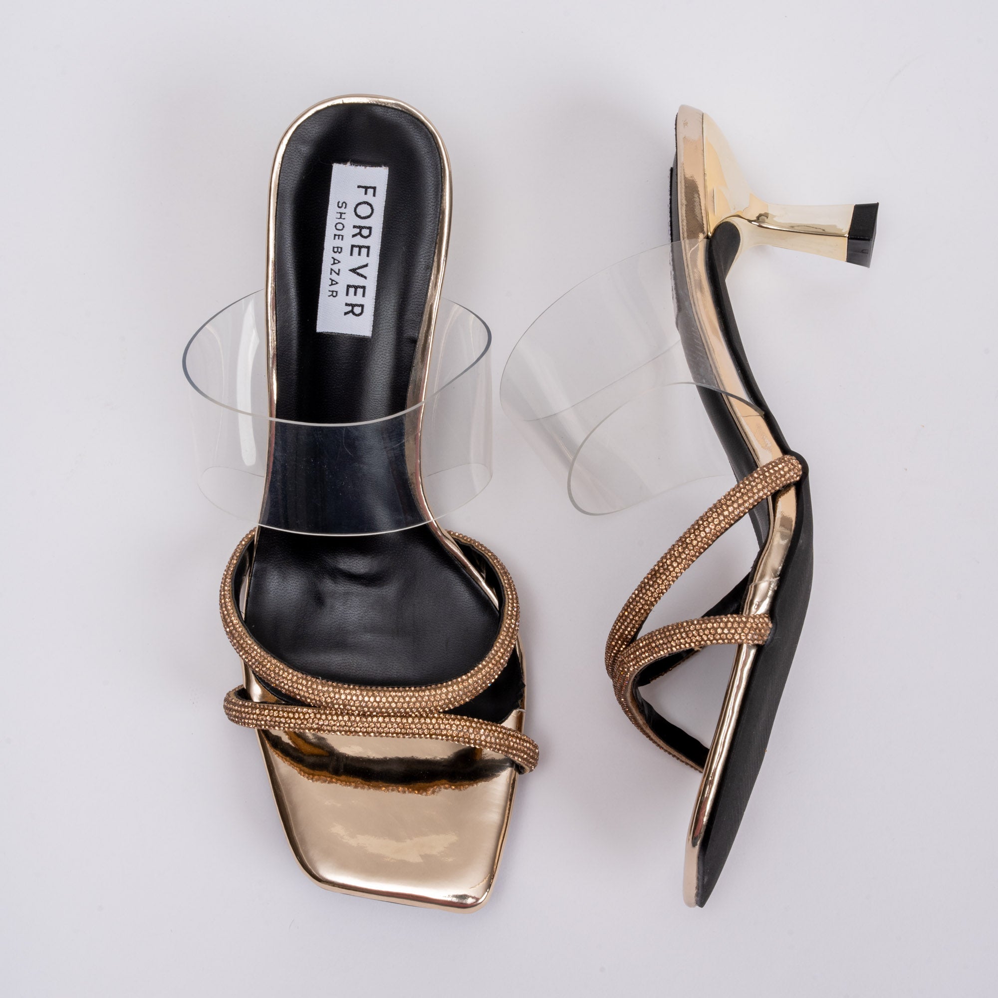 Go Shawty - Gold Kitten Heels - view 8