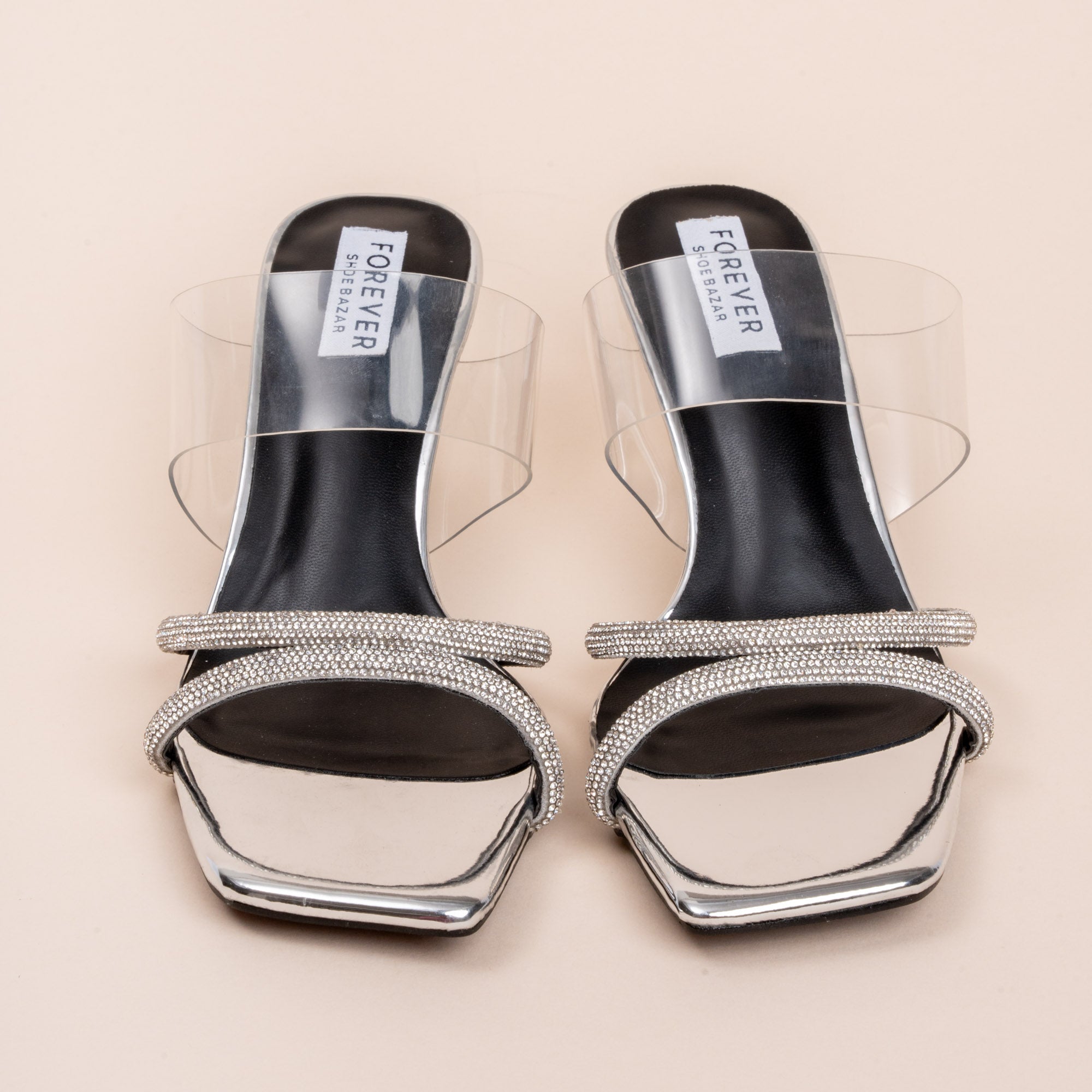 Go Shawty - Silver Kitten Heels - view 6