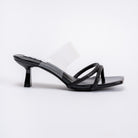 Go Shawty - Black Kitten Heels - side view