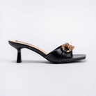 Let’s Roll - Black Slip-on Heels