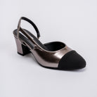 Cosmic Charisma - Black & Silver Partywear Block Heels - view 2