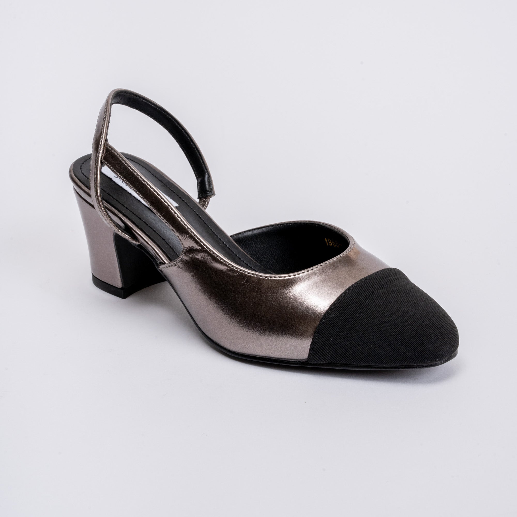 Cosmic Charisma - Black & Silver Partywear Block Heels - view 2