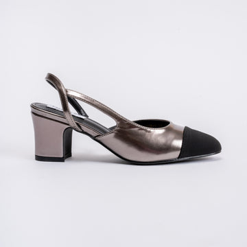 Cosmic Charisma - Black & Silver Partywear Block Heels