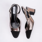 Cosmic Charisma - Black & Silver Partywear Block Heels - view 8