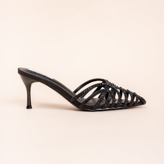 Thank You, Next! - Black Partywear Pencil Heels