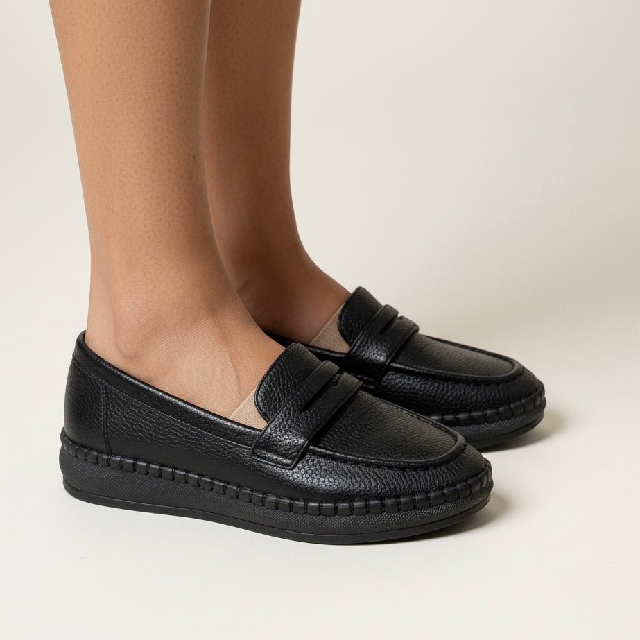 Elite Bliss - Black Loafers