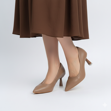 The Sculpted - Khaki Casual Heel