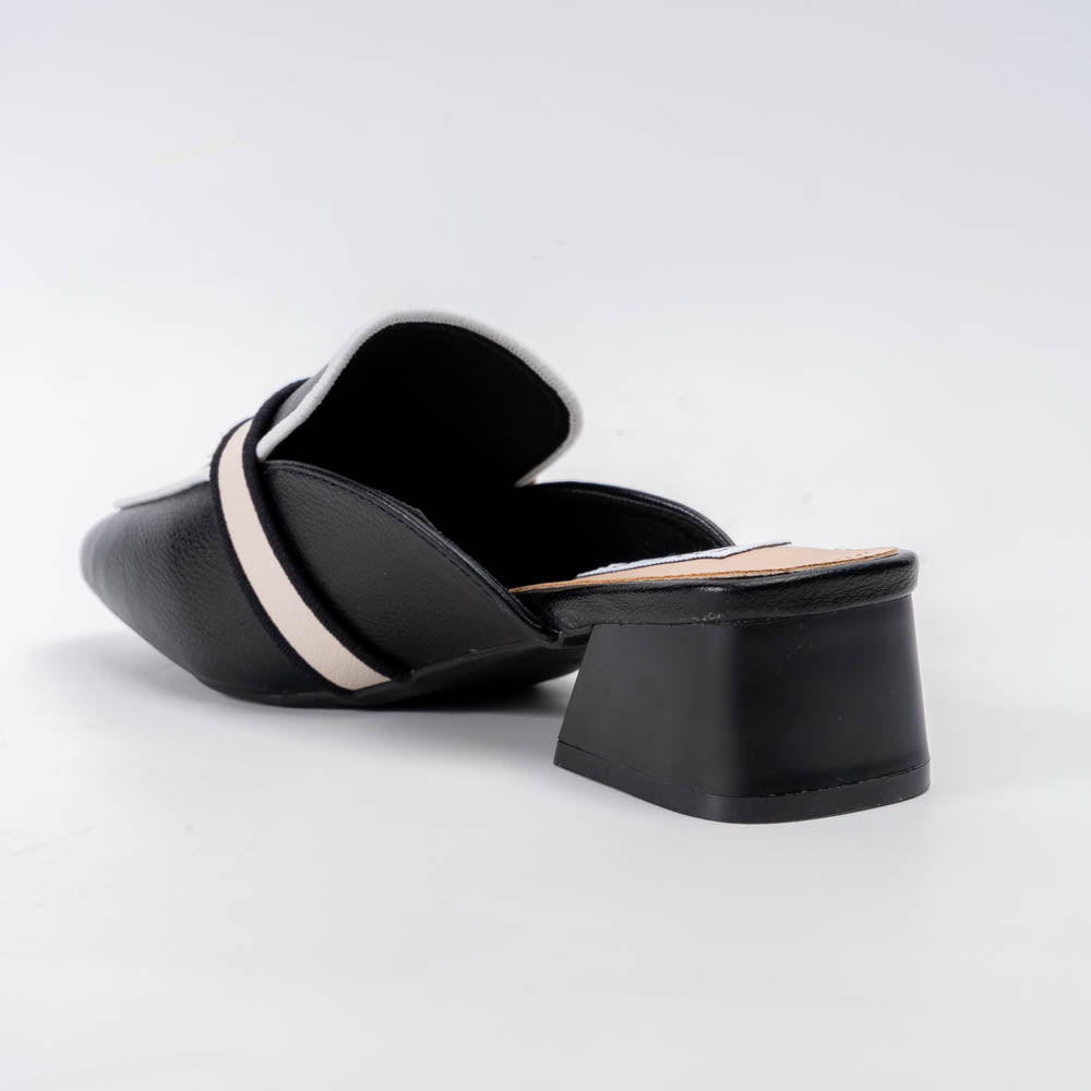 Bianca - Black Casual Mules - view 5