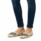Shine Like A Diamond - Beige Partywear Ballerinas