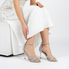 Glittery Glam - Silver Partywear Pencil Heels