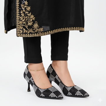 Pixie Step - Black Heels