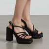 Catch You Never - Black Partywear Sandal