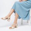 Ivory Luxe - Gold Block Sandals