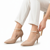 Pearl Poise - Khaki Anklet Pumps