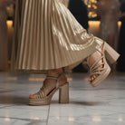 Catch You Never - Gold Partywear Sandal