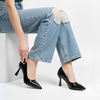 Solaris Stilettoes - Black Casual Heels