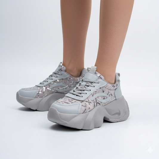 Aura Sequin - Grey Sneaker